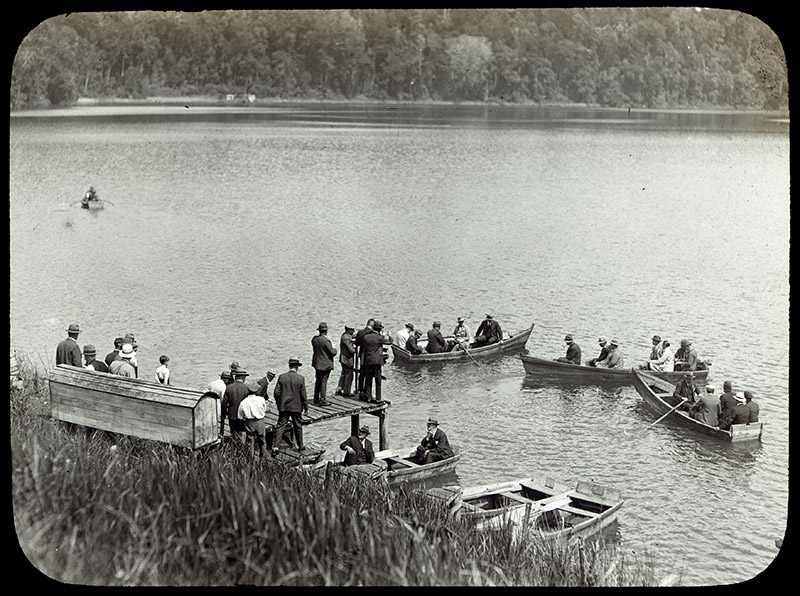 9 - 52. Delegates on Lake Eacham.jpg - 9 - Delegates on Lake Eacham